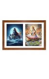 Lord shiva and ganga devi Photo Frame - 11x15Inches - Spiritual Artwork for Home Wall Decoration, Puja Room and Office Decoration and Gifting 