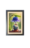 Purple color bird under roof of purple colour flower Photo Frame Funny Animal and Bird Cartoon Art, Black color, 11x15 Inch Purple color bird under roof of purple colour flower Photo Frame Funny Animal and Bird Cartoon Art, Black color, 11x15 Inch
