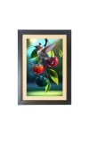 A bird is flying over an apple tree Photo Frame Funny Animal and Bird Cartoon Art, Black color, 11x15 Inch A bird is flying over an apple tree Photo Frame Funny Animal and Bird Cartoon Art, Black color, 11x15 Inch