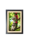 The cute sloths are holding tree Photo Frame Funny Animal and Bird Cartoon Art, Black color, 11x15 Inch The cute sloths are holding tree Photo Frame Funny Animal and Bird Cartoon Art, Black color, 11x15 Inch