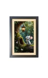 Cute squirrel   Photo Frame Funny Animal and Bird Cartoon Art, Black color, 11x15 Inch