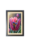 The colorful birds in the flower bud Photo Frame Funny Animal and Bird Cartoon Art, Black color, 11x15 Inch The colorful birds in the flower bud Photo Frame Funny Animal and Bird Cartoon Art, Black color, 11x15 Inch