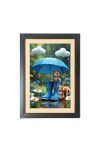 The cute cartoon squirrels under umbrella Photo Frame Funny Animal and Bird Cartoon Art, Black color, 11x15 Inch The cute cartoon squirrels under umbrella Photo Frame Funny Animal and Bird Cartoon Art, Black color, 11x15 Inch