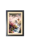 The beautiful butterfly fluttered near the flowers Photo Frame Funny Animal and Bird Cartoon Art, Black color, 11x15 Inch The beautiful butterfly fluttered near the flowers Photo Frame Funny Animal and Bird Cartoon Art, Black color, 11x15 Inch