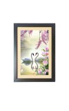 Two lovely swans Photo Frame Funny Animal and Bird Cartoon Art, Black color, 11x15 Inch Two lovely swans Photo Frame Funny Animal and Bird Cartoon Art, Black color, 11x15 Inch