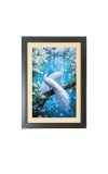 The two lovely white peacocks Photo Frame Funny Animal and Bird Cartoon Art, Black color, 11x15 Inch The two lovely white peacocks Photo Frame Funny Animal and Bird Cartoon Art, Black color, 11x15 Inch