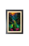 The colorful peacock Photo Frame Funny Animal and Bird Cartoon Art, Black color, 11x15 Inch The colorful peacock Photo Frame Funny Animal and Bird Cartoon Art, Black color, 11x15 Inch
