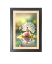 The cute cartoon baby bird  Photo Frame Funny Animal and Bird Cartoon Art, Black color, 11x15 Inch