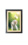 the cute white cat is catching butterfly Photo Frame Funny Animal and Bird Cartoon Art, Black color, 11x15 Inch the cute white cat is catching butterfly Photo Frame Funny Animal and Bird Cartoon Art, Black color, 11x15 Inch