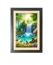 Animals in nature Photo Frame Funny Animal and Bird Cartoon Art, Black color, 11x15 Inch Animals in nature Photo Frame Funny Animal and Bird Cartoon Art, Black color, 11x15 Inch