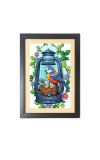 A Drawing A Colorful Bird Photo Frame Funny Animal and Bird Cartoon Art, Black color, 11x15 Inch A Drawing A Colorful Bird Photo Frame Funny Animal and Bird Cartoon Art, Black color, 11x15 Inch