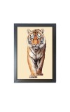The wild tiger Photo Frame Funny Animal and Bird Cartoon Art, Black color, 11x15 Inch The wild tiger Photo Frame Funny Animal and Bird Cartoon Art, Black color, 11x15 Inch