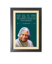 A. P. J. Abdul Kalam  & His Famous Quote & His Famous Quote Photo Frame - Brown Frame, 11x15 Inches, Perfect for Office & Wall Decoration, Ideal Gift