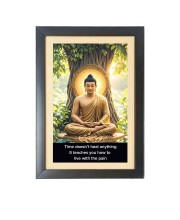 Buddha & His Famous Quote & His Famous Quote Photo Frame - Brown Frame, 11x15 Inches, Perfect for Office & Wall Decoration, Ideal Gift Buddha & His Famous Quote & His Famous Quote Photo Frame - Brown Frame, 11x15 Inches, Perfect for Office & Wall Decoration, Ideal Gift