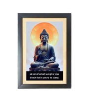 Buddha & His Famous Quote & His Famous Quote Photo Frame - Brown Frame, 11x15 Inches, Perfect for Office & Wall Decoration, Ideal Gift Buddha & His Famous Quote & His Famous Quote Photo Frame - Brown Frame, 11x15 Inches, Perfect for Office & Wall Decoration, Ideal Gift