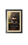 Buddha & His Famous Quote & His Famous Quote Photo Frame - Brown Frame, 11x15 Inches, Perfect for Office & Wall Decoration, Ideal Gift Buddha & His Famous Quote & His Famous Quote Photo Frame - Brown Frame, 11x15 Inches, Perfect for Office & Wall Decoration, Ideal Gift
