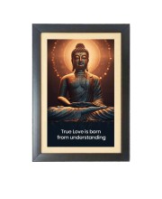 Buddha & His Famous Quote & His Famous Quote Photo Frame - Brown Frame, 11x15 Inches, Perfect for Office & Wall Decoration, Ideal Gift Buddha & His Famous Quote & His Famous Quote Photo Frame - Brown Frame, 11x15 Inches, Perfect for Office & Wall Decoration, Ideal Gift