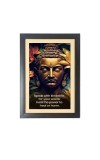 Buddha & His Famous Quote & His Famous Quote Photo Frame - Brown Frame, 11x15 Inches, Perfect for Office & Wall Decoration, Ideal Gift