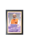 Narendra Modi & His Famous Quote & His Famous Quote Photo Frame - Brown Frame, 11x15 Inches, Perfect for Office & Wall Decoration, Ideal Gift