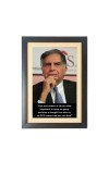 Ratan Naval Tata & His Famous Quote & His Famous Quote Photo Frame - Brown Frame, 11x15 Inches, Perfect for Office & Wall Decoration, Ideal Gift Ratan Naval Tata & His Famous Quote & His Famous Quote Photo Frame - Brown Frame, 11x15 Inches, Perfect for Office & Wall Decoration, Ideal Gift