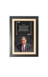 Ratan Naval Tata & His Famous Quote & His Famous Quote Photo Frame - Brown Frame, 11x15 Inches, Perfect for Office & Wall Decoration, Ideal Gift