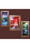 3-Pack Whispers of the Forest  Photo Frames - 2 Pieces 6x13 Inch & 1 Piece 10x13 Inch - Rustic Wall Art for Home & Office Decor - Botanical Wall Hanging for Living Room, Bedroom, or Wor