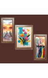 3-Pack Stunning flower painting Photo Frames - 2 Pieces 6x13 Inch & 1 Piece 10x13 Inch - Rustic Wall Art for Home & Office Decor - Botanical Wall Hanging for Living Room, Bedroom, or Wo 3-Pack Stunning flower painting Photo Frames - 2 Pieces 6x13 Inch & 1 Piece 10x13 Inch - Rustic Wall Art for Home & Office Decor - Botanical Wall Hanging for Living Room, Bedroom, or Wo