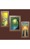 3-Pack Dawn's Gentle Glow Photo Frames - 2 Pieces 6x13 Inch & 1 Piece 10x13 Inch - Rustic Wall Art for Home & Office Decor - Botanical Wall Hanging for Living Room, B 3-Pack Dawn's Gentle Glow Photo Frames - 2 Pieces 6x13 Inch & 1 Piece 10x13 Inch - Rustic Wall Art for Home & Office Decor - Botanical Wall Hanging for Living Room, B