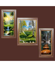 3-Pack The Thrill of Observing Nature Up Close Photo Frames - 2 Pieces 6x13 Inch & 1 Piece 10x13 Inch - Rustic Wall Art for Home & Office Decor - Botanical Wall Hanging for Living Room,