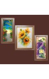 3-Pack Beautiful Garden paiting Photo Frames - 2 Pieces 6x13 Inch & 1 Piece 10x13 Inch - Rustic Wall Art for Home & Office Decor - Botanical Wall Hanging for Living Room, Bedroom, or Wo 3-Pack Beautiful Garden paiting Photo Frames - 2 Pieces 6x13 Inch & 1 Piece 10x13 Inch - Rustic Wall Art for Home & Office Decor - Botanical Wall Hanging for Living Room, Bedroom, or Wo
