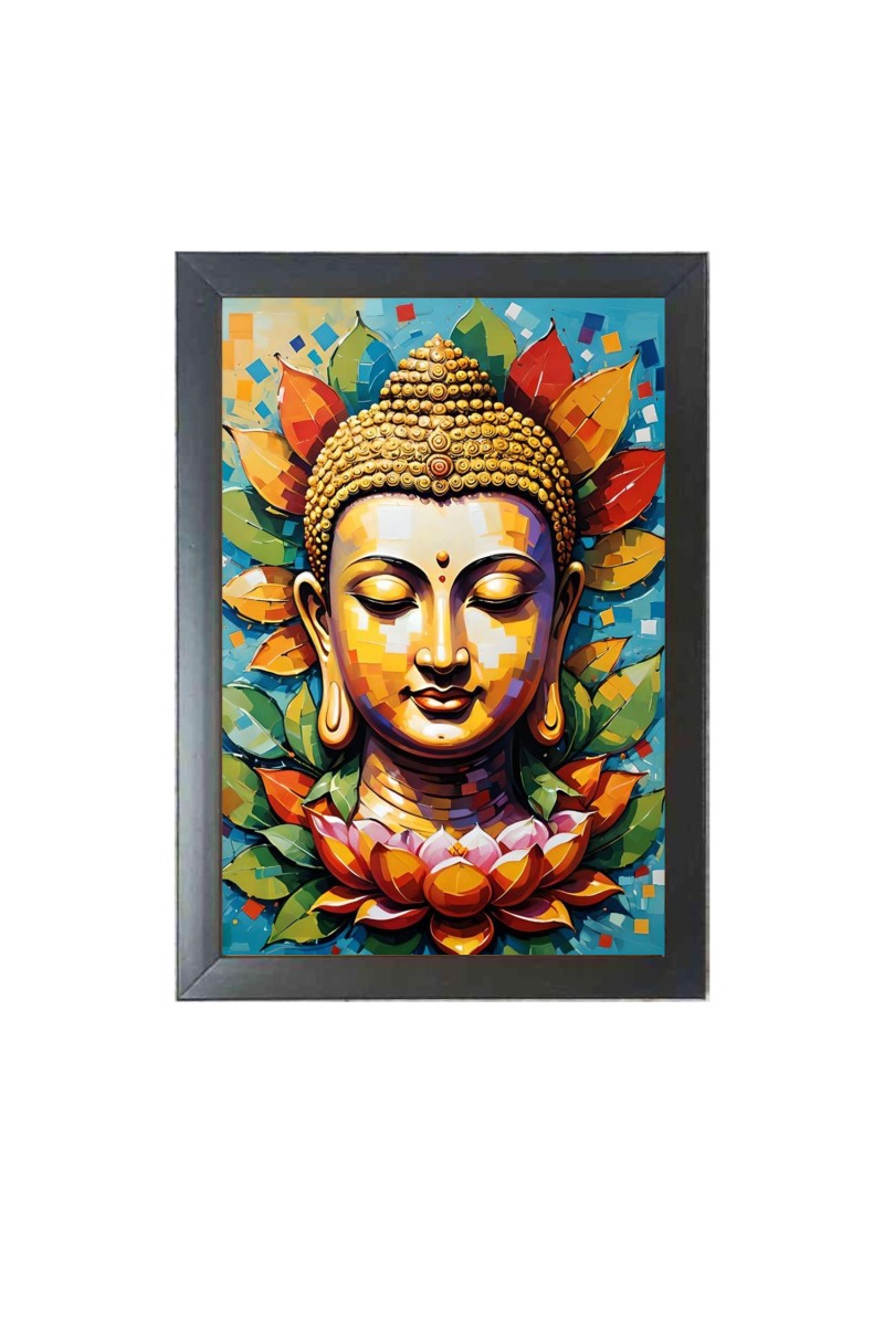 Beautiful Beautiful Buddha Photo Frame - 11x15 Inch Black 1-Inch Frame with Mount Paper - Perfect for Home Decor, Living Room & Office