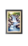 Beautiful Beautiful Waterfall Photo Frame - 11x15 Inch Black 1-Inch Frame with Mount Paper - Perfect for Home Decor, Living Room & Office