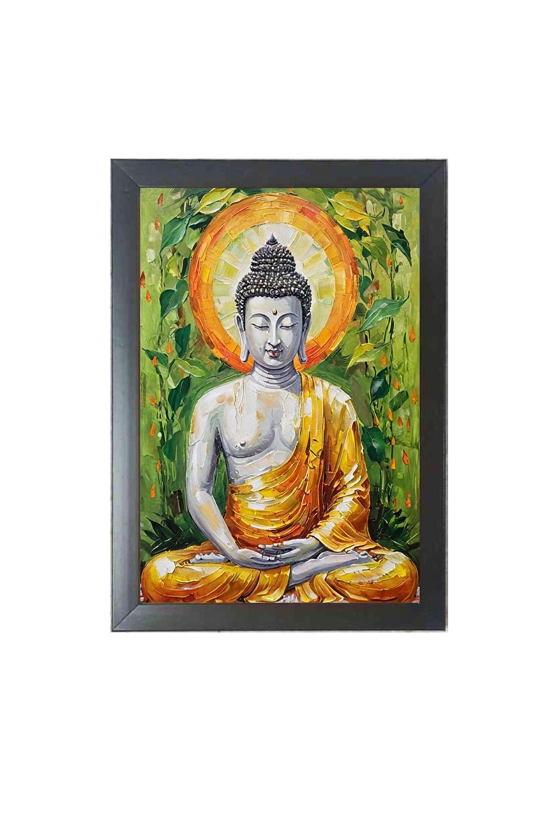 Beautiful Beautiful Buddha Photo Frame - 11x15 Inch Black 1-Inch Frame with Mount Paper - Perfect for Home Decor, Living Room & Office