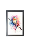 Beautiful Beautiful Bird Photo Frame - 11x15 Inch Black 1-Inch Frame with Mount Paper - Perfect for Home Decor, Living Room & Office