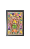 Beautiful Beautiful Madhubani Art Photo Frame - 11x15 Inch Black 1-Inch Frame with Mount Paper - Perfect for Home Decor, Living Room & Office