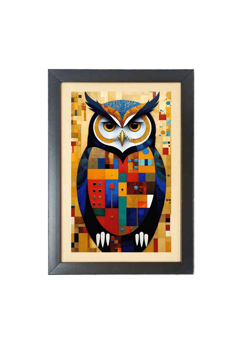Beautiful Beautiful Owl Photo Frame - 11x15 Inch Black 1-Inch Frame with Mount Paper - Perfect for Home Decor, Living Room & Office
