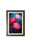 Beautiful Beautiful Peonies Flower Photo Frame - 11x15 Inch Black 1-Inch Frame with Mount Paper - Perfect for Home Decor, Living Room & Office