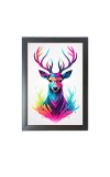 Beautiful Beautiful Deer Photo Frame - 11x15 Inch Black 1-Inch Frame with Mount Paper - Perfect for Home Decor, Living Room & Office