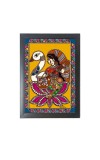 Beautiful Beautiful Madhubani Saraswati Photo Frame - 11x15 Inch Black 1-Inch Frame with Mount Paper - Perfect for Home Decor, Living Room & Office Beautiful Beautiful Madhubani Saraswati Photo Frame - 11x15 Inch Black 1-Inch Frame with Mount Paper - Perfect for Home Decor, Living Room & Office