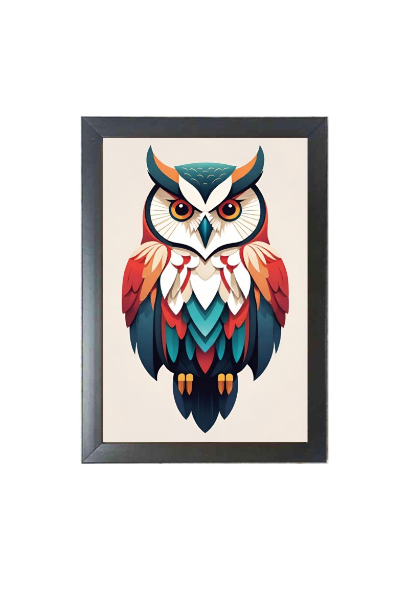 Beautiful Beautiful Owl Photo Frame - 11x15 Inch Black 1-Inch Frame with Mount Paper - Perfect for Home Decor, Living Room & Office