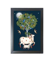 Beautiful Beautiful Cow Photo Frame - 11x15 Inch Black 1-Inch Frame with Mount Paper - Perfect for Home Decor, Living Room & Office