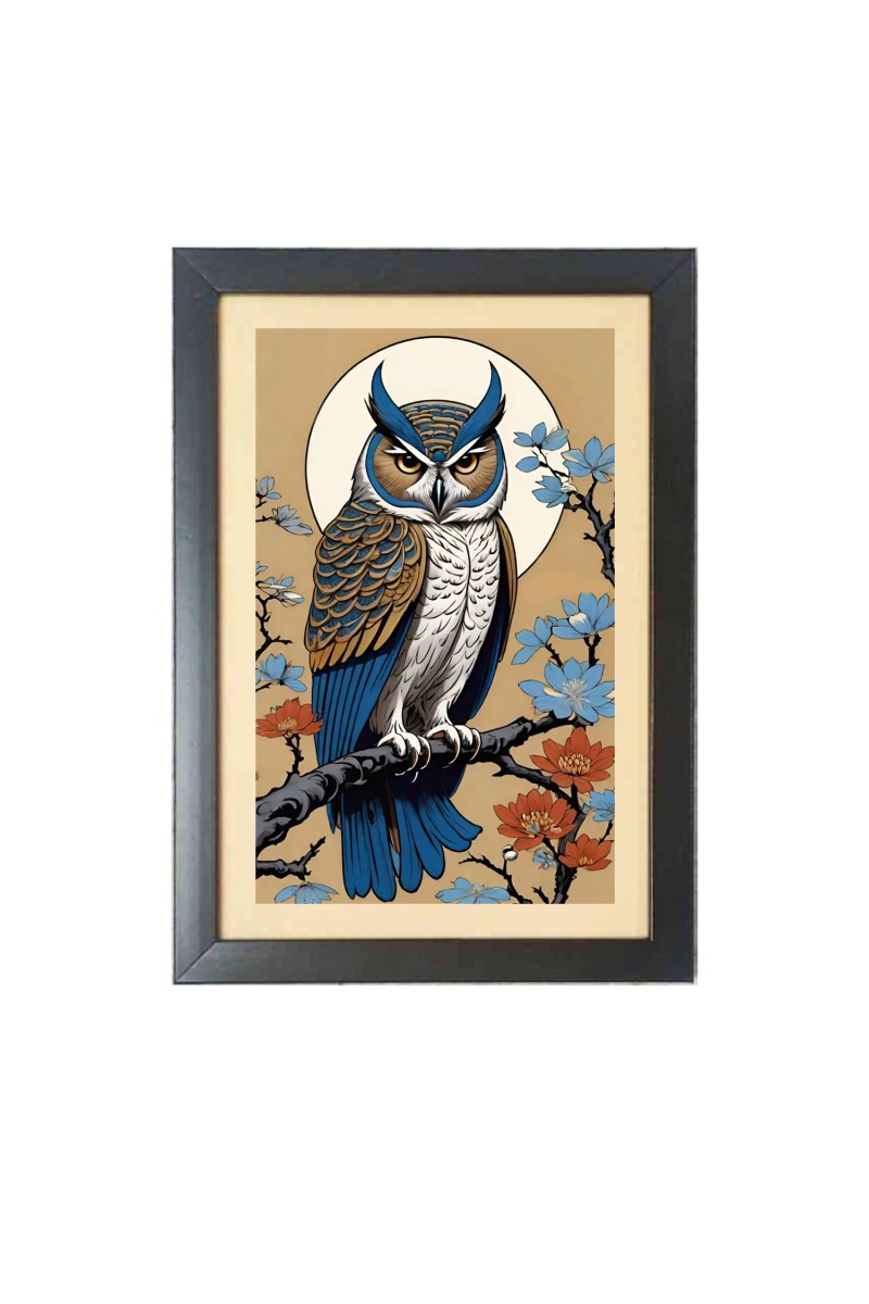 Beautiful Beautiful Owl Photo Frame - 11x15 Inch Black 1-Inch Frame with Mount Paper - Perfect for Home Decor, Living Room & Office