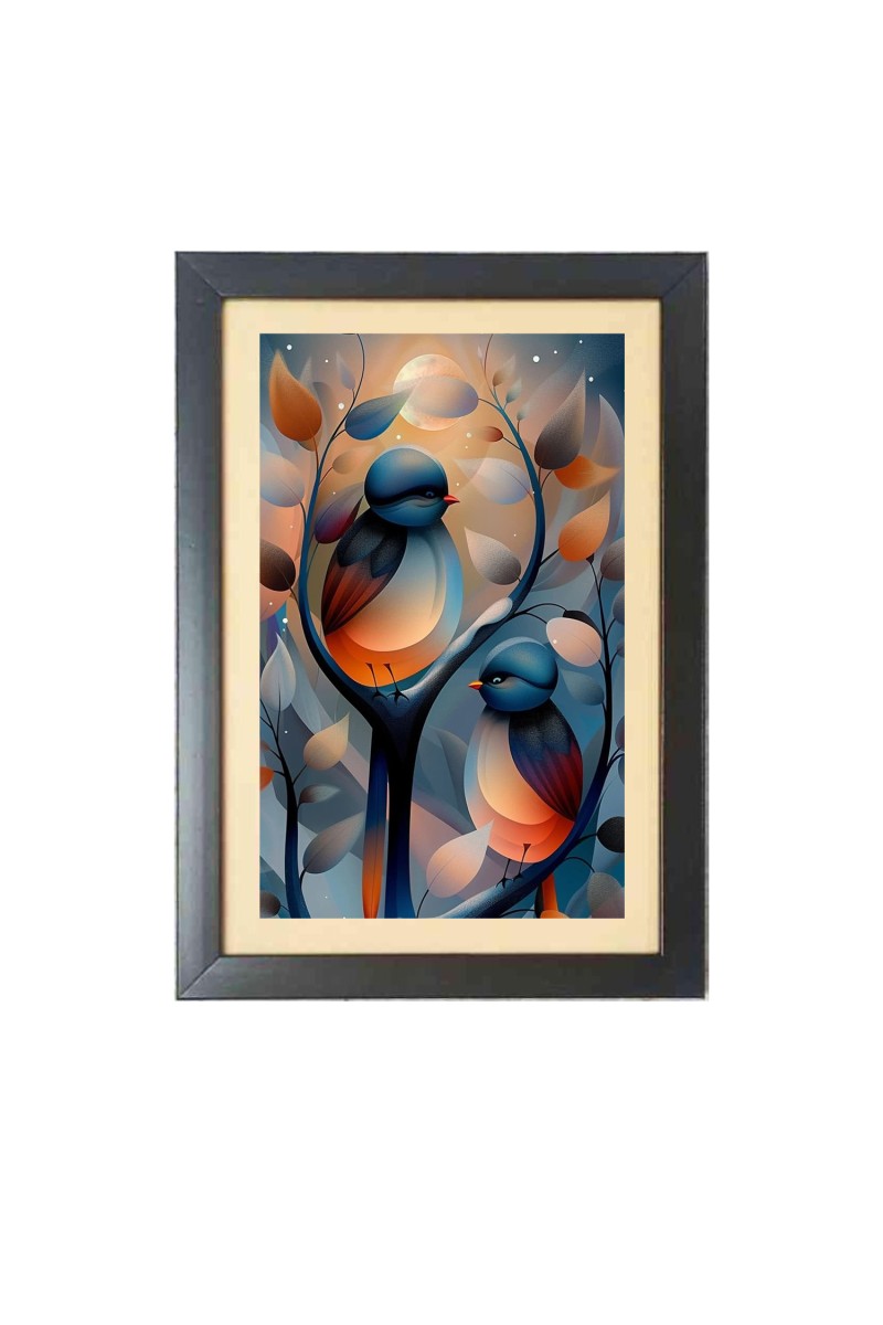 Beautiful Beautiful Bird Photo Frame - 11x15 Inch Black 1-Inch Frame with Mount Paper - Perfect for Home Decor, Living Room & Office