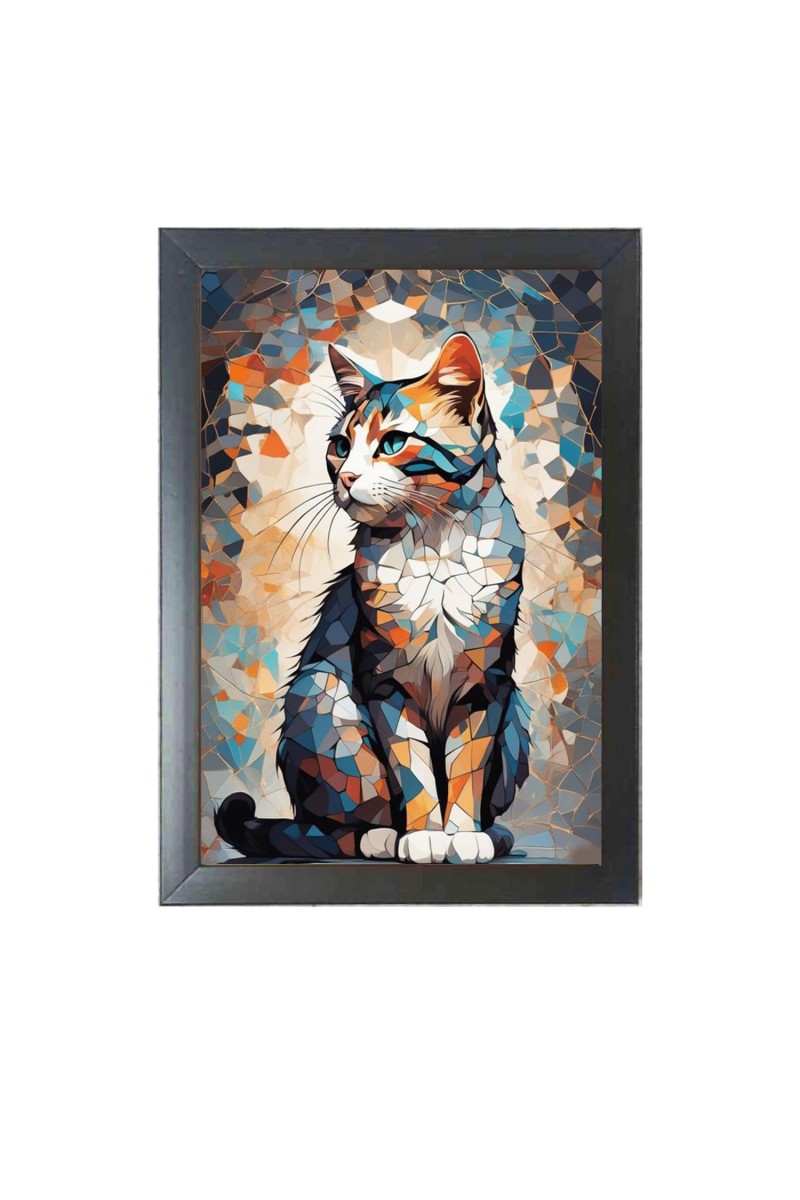 Beautiful Beautiful Cat Photo Frame - 11x15 Inch Black 1-Inch Frame with Mount Paper - Perfect for Home Decor, Living Room & Office
