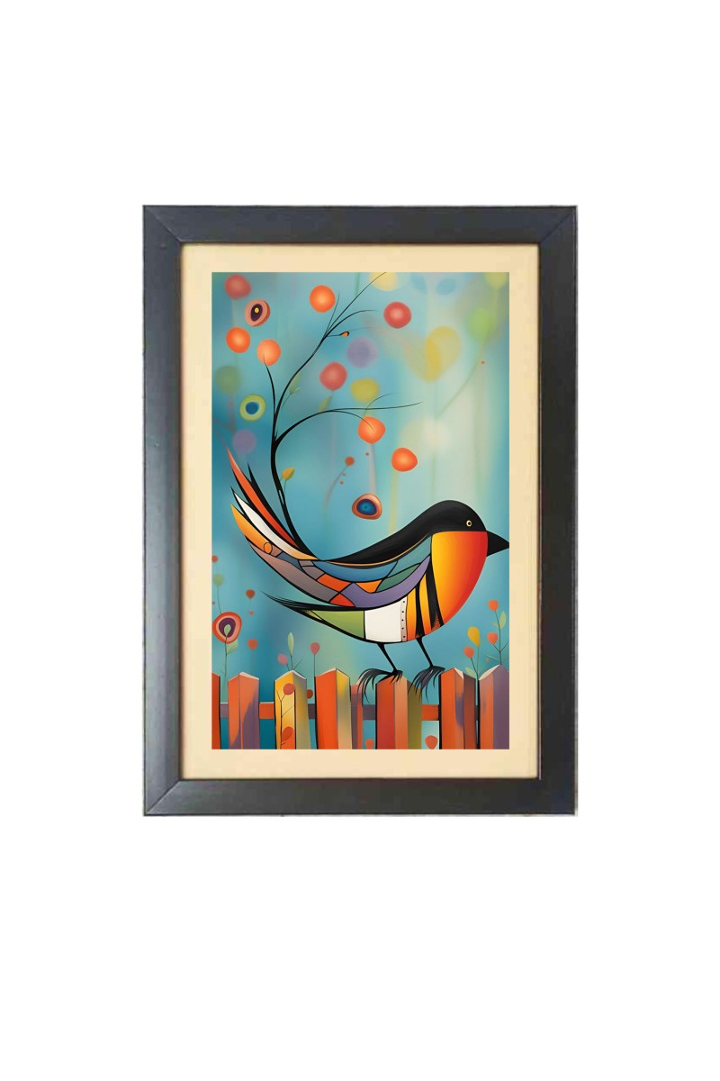 Beautiful Beautiful Bird Photo Frame - 11x15 Inch Black 1-Inch Frame with Mount Paper - Perfect for Home Decor, Living Room & Office