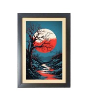Beautiful Beautiful Tree Photo Frame - 11x15 Inch Black 1-Inch Frame with Mount Paper - Perfect for Home Decor, Living Room & Office