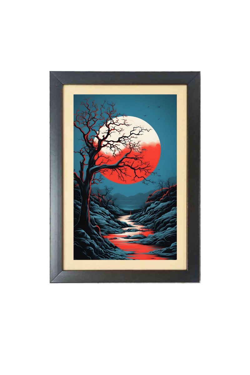 Beautiful Beautiful Tree Photo Frame - 11x15 Inch Black 1-Inch Frame with Mount Paper - Perfect for Home Decor, Living Room & Office