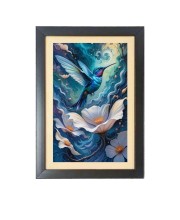 Beautiful Beautiful Bird Photo Frame - 11x15 Inch Black 1-Inch Frame with Mount Paper - Perfect for Home Decor, Living Room & Office