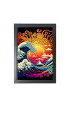 Beautiful Beautiful Surreal Japanese art Photo Frame - 11x15 Inch Black 1-Inch Frame with Mount Paper - Perfect for Home Decor, Living Room & Office
