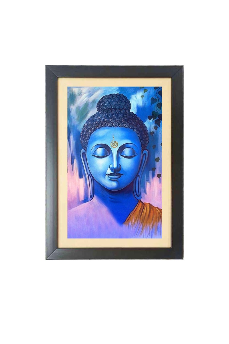 Beautiful Beautiful Buddha Photo Frame - 11x15 Inch Black 1-Inch Frame with Mount Paper - Perfect for Home Decor, Living Room & Office
